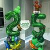 40 Inch Dark Green Number 5 Balloon Large Size Giant Jumbo Digit Mylar Foil Helium Dark Green Balloons for Birthday Party Celebration Decorations