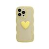 Applicable To Apple 14PRO Mobile Phone Case Wave Edge Love IPhone 12 Simple Color Transparent Soft Shell Protective Case Trend 15