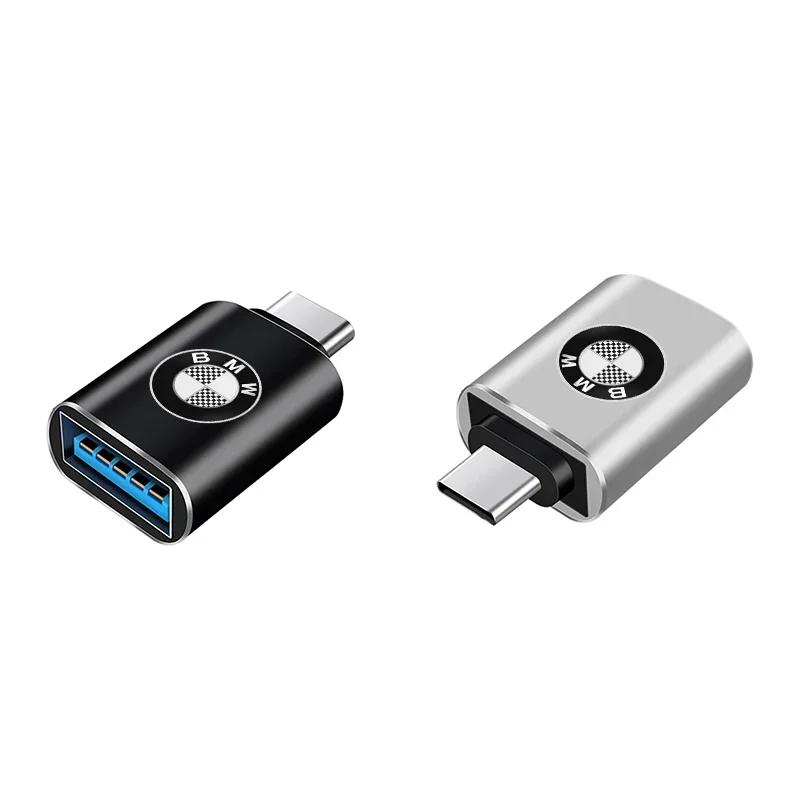 QMBR7 2025 Hots E60 2025 Hots USB 3.0 Type-C Car Data Adapter Type C 10A OTG USB C Male To USB For BMW E46 E39 E90 E36 F30 F10 E34 E30