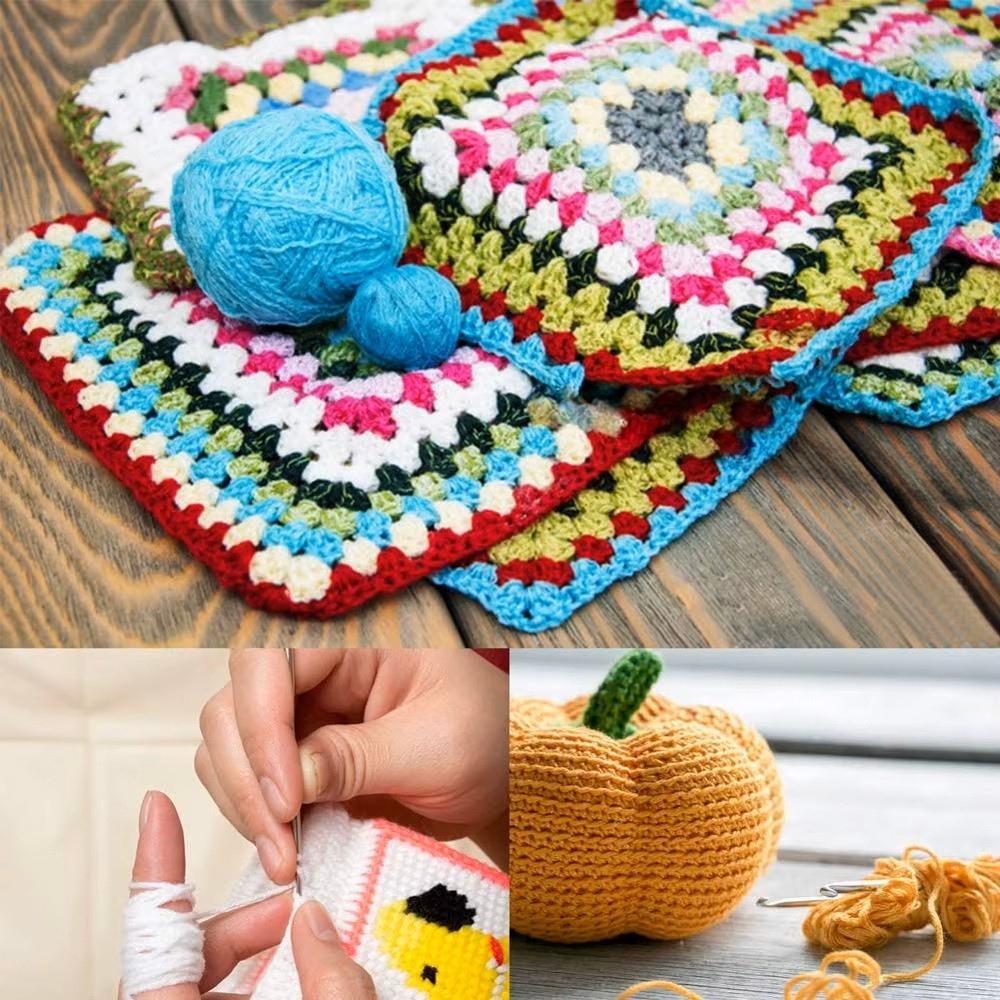 Crochet Kit, Yarn, Xxl, Crochet Hooks, Accessories, 113 Pieces, Diy