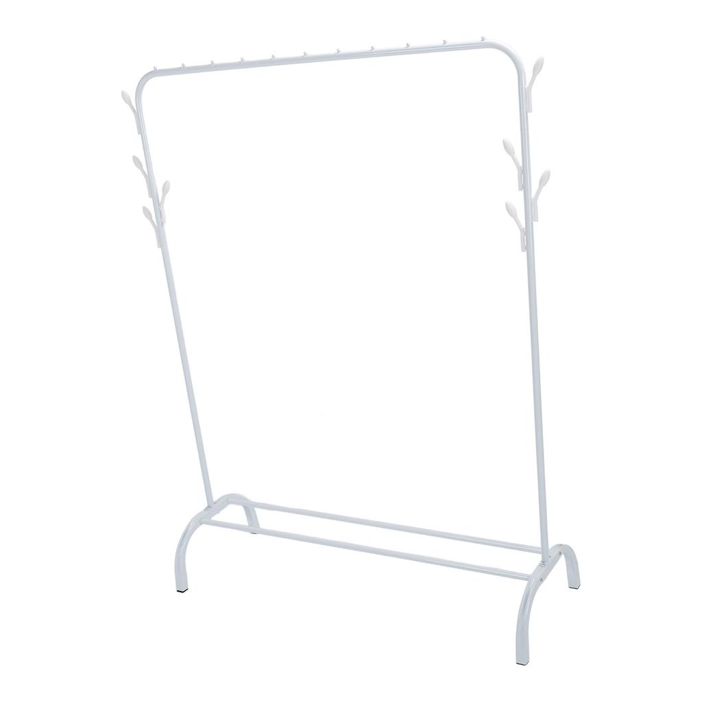 Floor Clothing Rack with Side Hooks Multifunctional High Load Capability Garment Rack for Dry