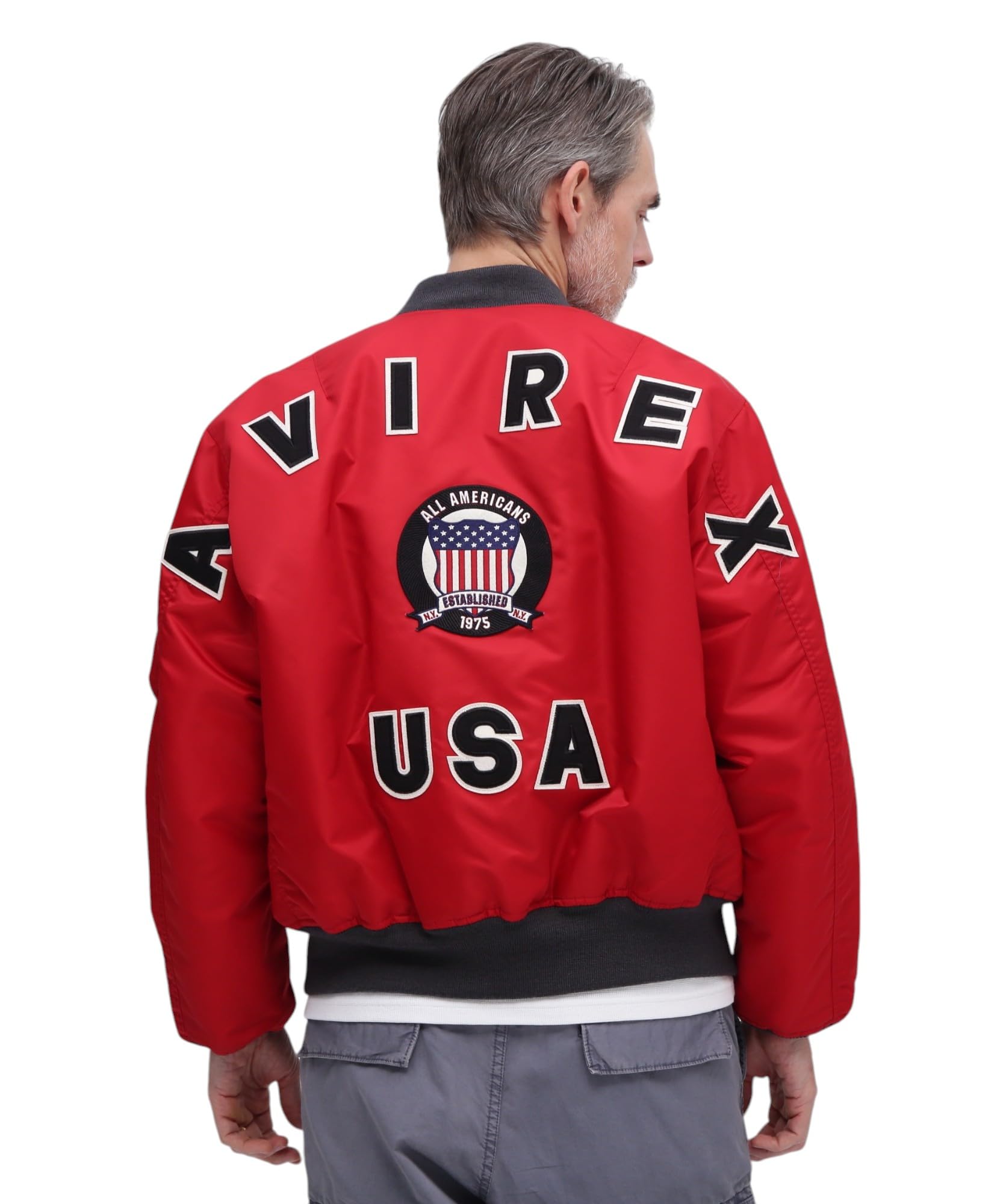 

50th Anniversary SIGNATURE BIG LOGO Signature Big Logo 2XL 100 Red [Avirex] MA-1 MA-1 Men s 783-5952019