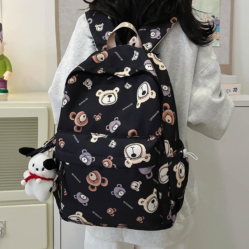 Schoolbag high value schoolbag female college student cute cartoon large capacity backpack lightweight high school junior high school travel backpack