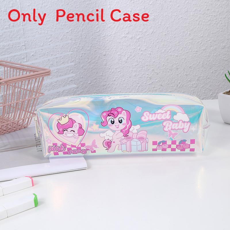 Süßes Pony Transparenter PVC-Federmäppchen Mit Großem Fassungsvermögen Für Schüler