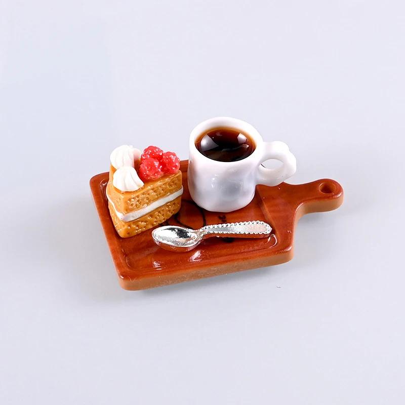 Miniature 1:12 Scale Dollhouse Decor; 6pc Resin Coffee and Water Cup Toy Simulation Model Accessories