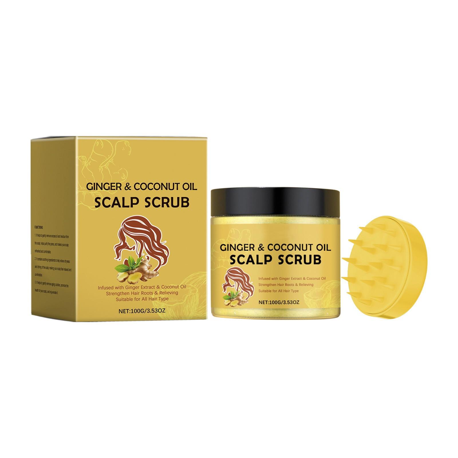 

Скраб для кожи головы, уход за мягкой кожей головы, потрескавшимися сухими губами, 100 г жёлтый