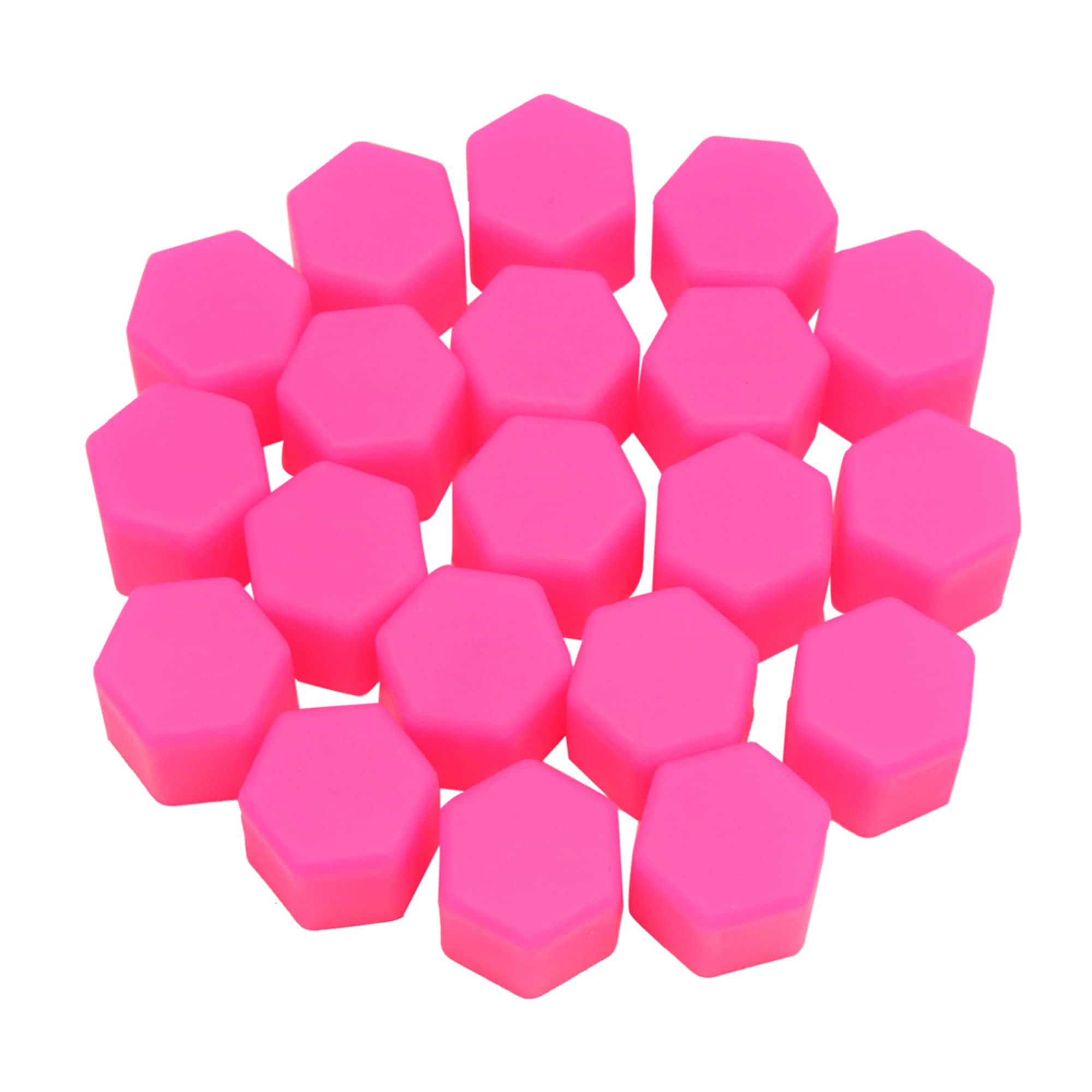uxcell Wheel Lug Cover, 0.7 inches (17 mm), Pink, Luminous, Car Wheel Lug Nut 17mm розовый