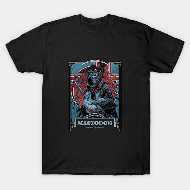 

Men Black Print T-shirt Mastodon No-Cut Transfer Paper Print Cotton Tshirt XL чорний