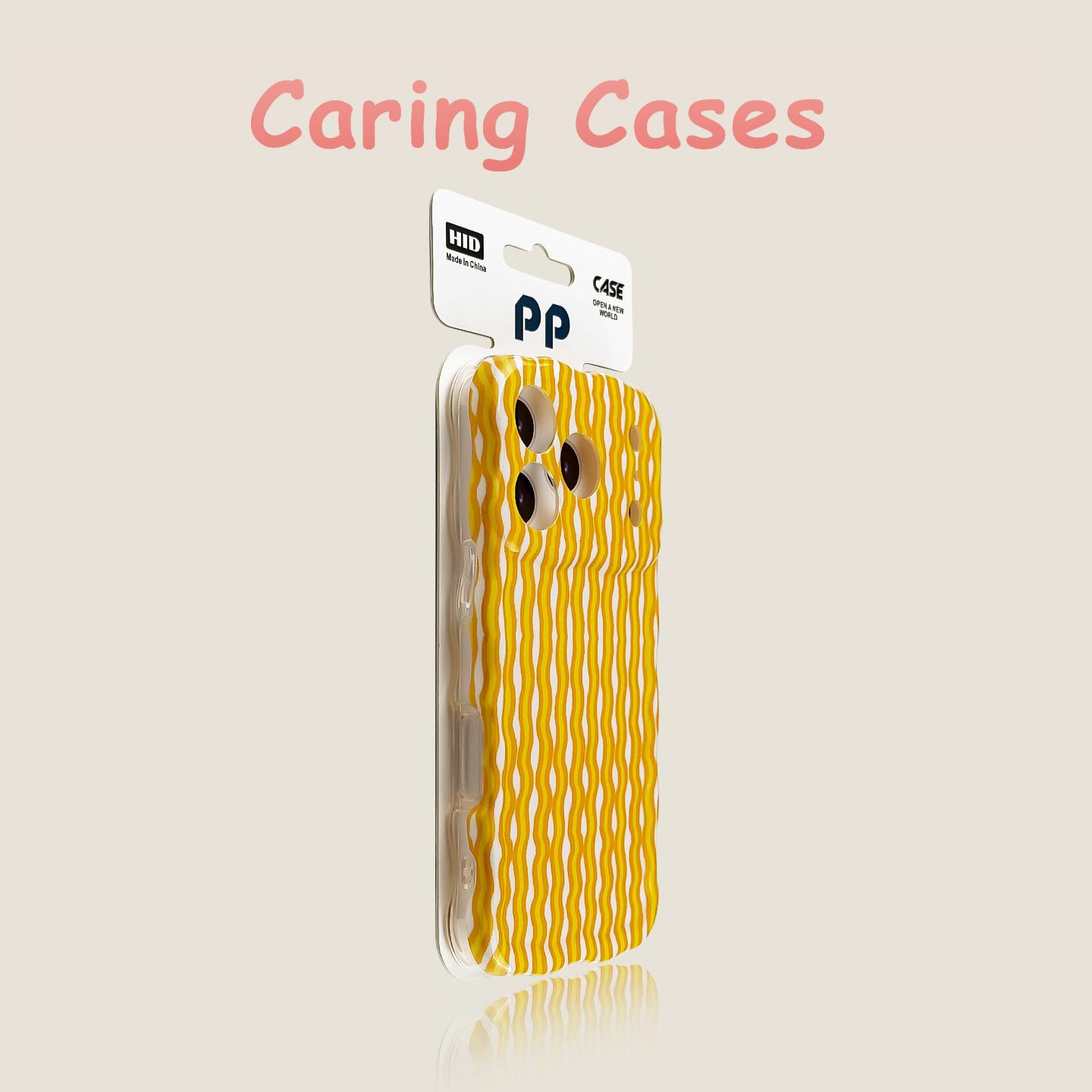 

For iPhone 17 Pro Max Case Orange Wavy Creative Twisted Edge Drop-Proof Full Cover compatible with iPhone 16 15 14 iPhone17 Pro жовтий