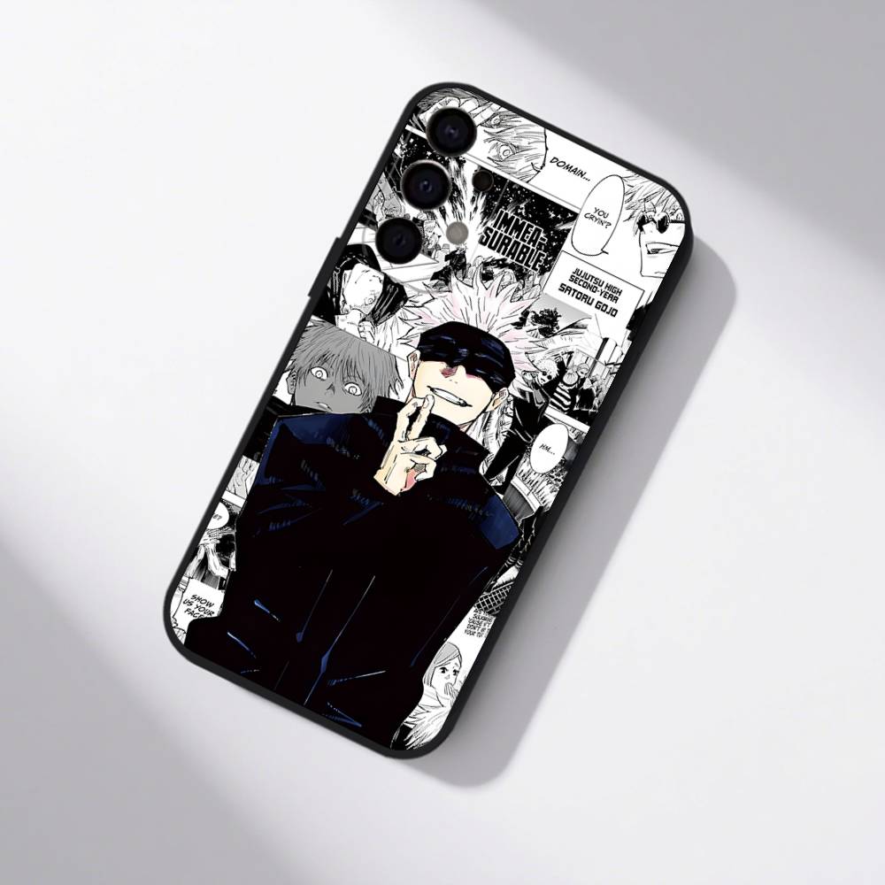 Anime Gojo S-Satoru Phone Case For Samsung S25,S24,S21,S22,S23,S30,Ultra,S20,Plus,Fe,Lite,5G Black Cover