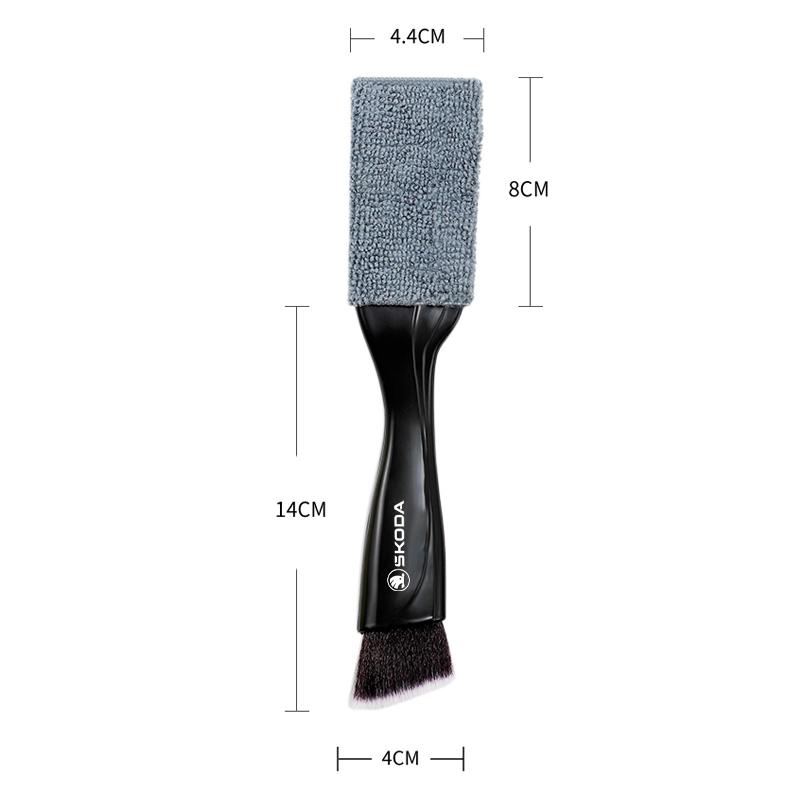 2 In 1 Car Dust Tool Cleaning Brush Accessories For Skoda Yeti Kamiq Kodiaq Karoq Octavia Fabia Rapid Mk3 Superb Derivati Scala VO9