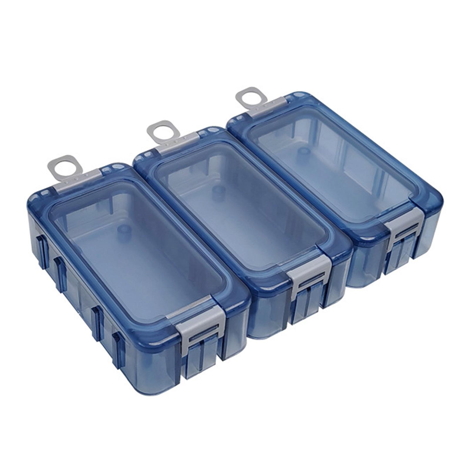 

3Pcs Portable Tackle Box Organizer Luminous Fish Lure Baits Storage Box Sea Fishing Tackle Box Lure Tool Case Enduring разноцветный