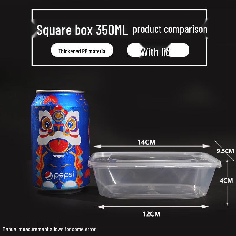 DYMAYKI Disposable Plastic Meal Boxes with Lids