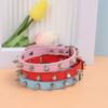 Leather Cat Dog Collar Cool Pet Neck Strap Pet Products Pet Spiked Studded Collars  Puppy