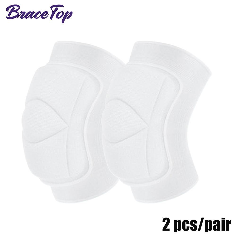 Bracetop Sports Non-Slip Knee Brace Soft Knee Pads Breathable Knee Sleeve For Dance Wrestling Gym Volleyball Basketball Running