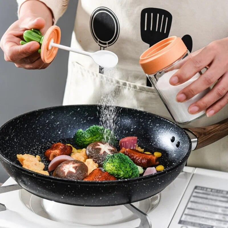 Cactus Kitchen Season Tank Salt Tank Flavor Box Seasoning Bottle Combination Set Seasoning Bottle