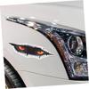 ABOOFAN 2pcs 3D Simulation 3D Car Stickers, Cat Eye Stickers, Tiger Car Stickers (Tiger)