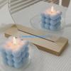 Y5JC 6x6cm Cube Aroma Scented Candles Natural Soy Wax AromatherapyFragrant Birthday Gift
