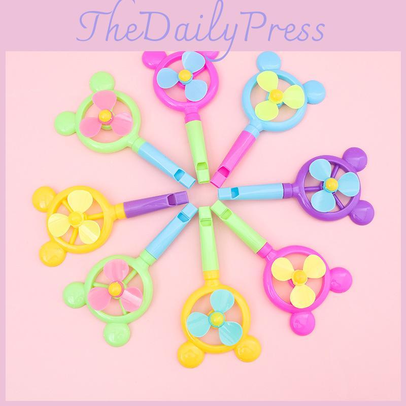 Whistle Windmill Toy With Split And Head For Kids Gift And Playtime Fun