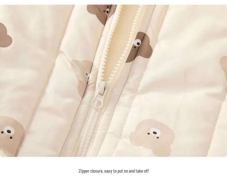 Super Cute Fleece-Lined Infant Jumpsuit – Winter Bodysuit for Newborns