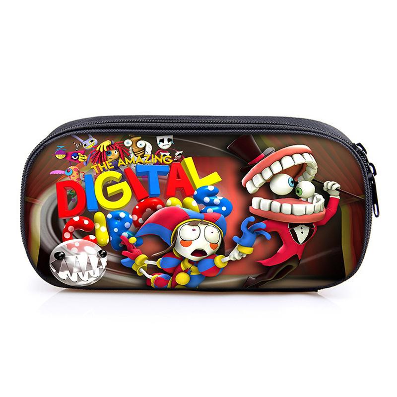 Circus The Amazing Digital Circus Compartment Pencil Case Student Children S Stationery Case Pencil Case Compartment pencil case