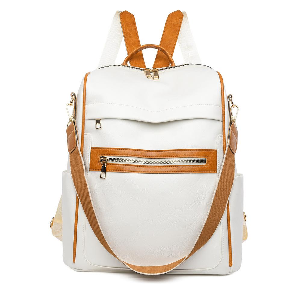 Korean Version of Foreign Style Women's Backpack Ins Style Simple Niche Fashion Commuter Schoolbag Multi-functional Storage Shoulder Bag