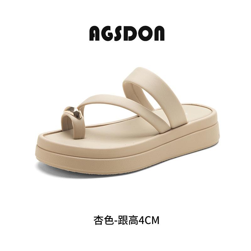 Pinch slippers New summer with skirt thick-soled sandals