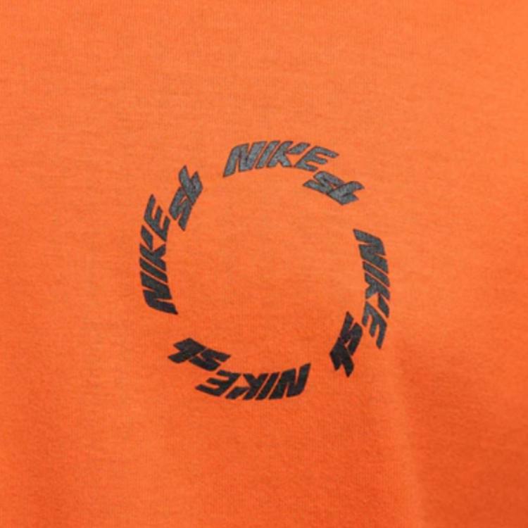 Nike Alphabet Print Loose Round Neck Short-Sleeve T-Shirt Men Tops Safety-Orange FB8143-819