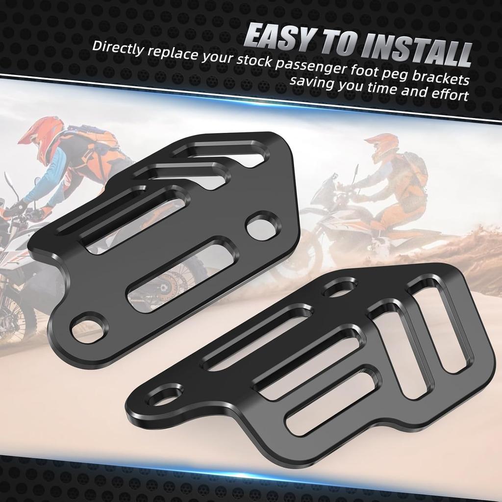 NICECNC Black Luggage Rack Side Bag Bracket Holder Passenger Luggage Stand Compatible with 790 890 Adventure R/S/Rally 2019 2020 2021 2022,