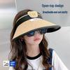 Kids' UV Protection Wide Brim Straw Sun Hat for Boys & Girls