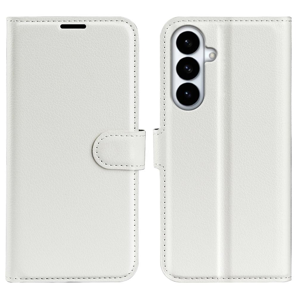For Samsung Galaxy S26+ Case Wallet Stand Litchi Texture Shockproof Leather Phone Cover