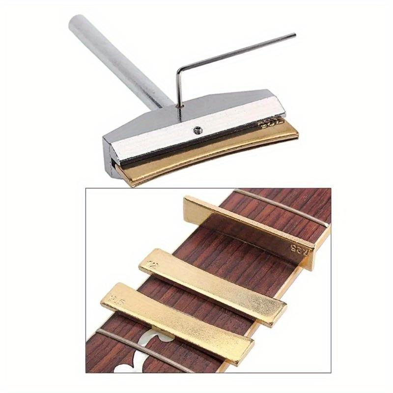9pc Electric Guitar Repair Tool Alloy Fretboard Press Caul Inserts Golden