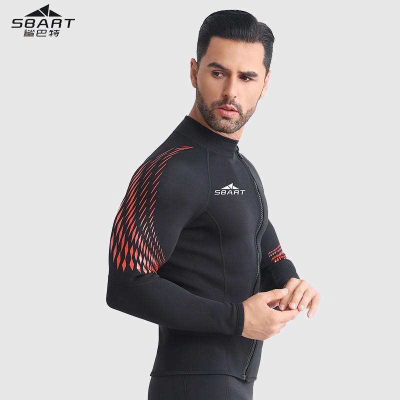 3mm Neoprene Wetsuit Separates Long Sleeve Pants UV Protection Dive Surf Snorkel Gear Men Women