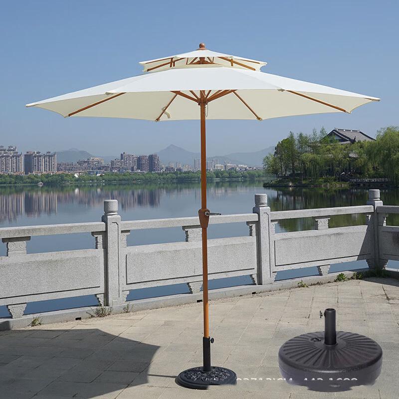 Outdoor Patio Sunshade Umbrella with Steel Frame