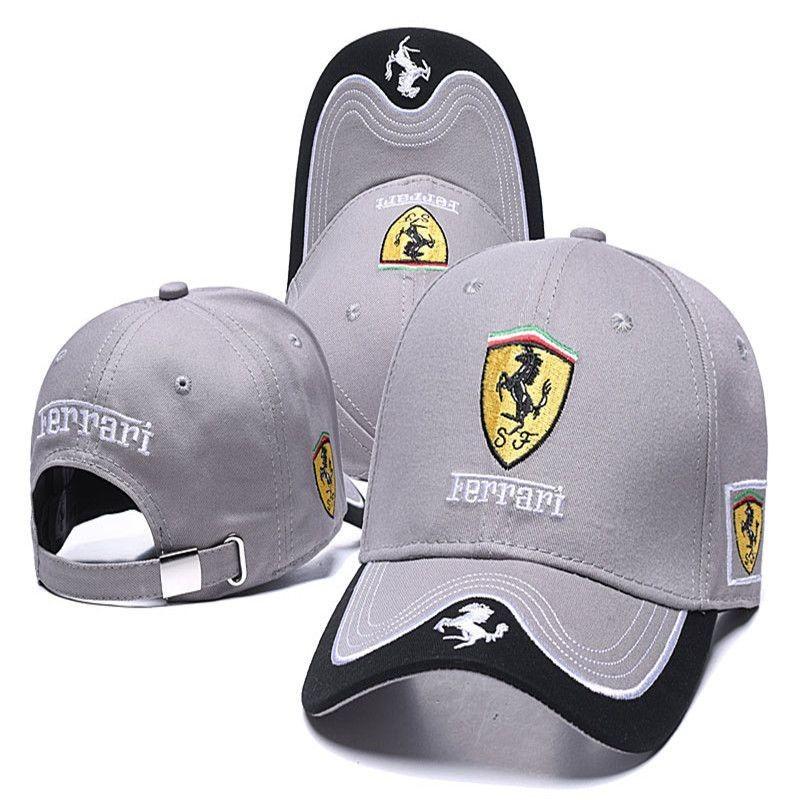 Für Ferrari Team Racing F1 Kappe Mode Gestickte Baseballkappe Verstellbar Lässig Outdoor Sonnenhut Für Ferrari 458 488 599 FF F12