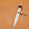 Adjustable Leather DIY Edge Creaser, Leather Rotating Compass Creaser for Woodworking, Drawing Wing Divider Caliper Radius10-20M