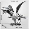 New Large Size 47cm Electronic Walking Dinosaur Spray Mechanical Dinosaur Roar Flash Cartoon Robot Educational Game Console Children Toy Gift