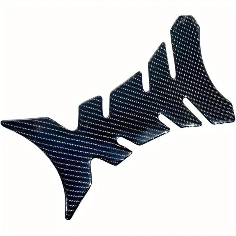 Adesivo Protettivo Universale per Serbatoio Moto 3D in Fibra di Carbonio e Gel per Suzuki Honda Yamaha, Decalcomania in Gomma Impermeabile e Resistente