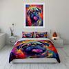 Colorful Pug Splash Art Design Bedding Duvet Cover Set  (1*Duvet Cover 2*Pillowcases, without duvet insert)