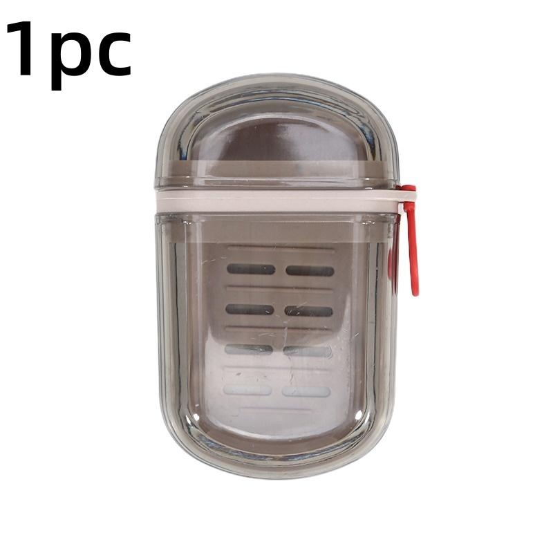 Travel Portable Soap Box with Lid Sealed and Drainable Small Soap Case Bathroom Drain Tray for Camping Traveling Soap Container