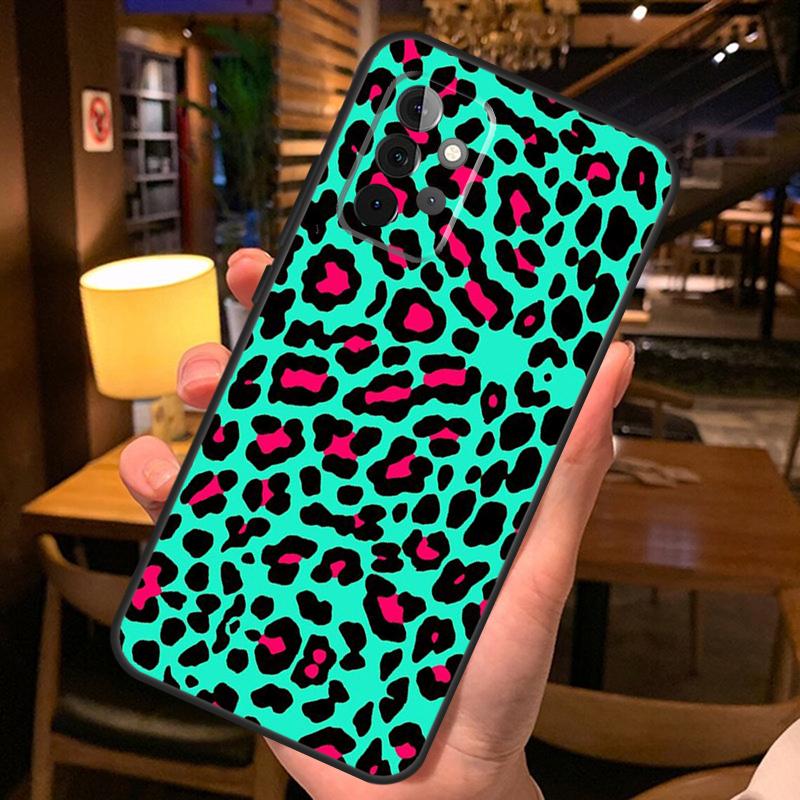 CAMOUFLAGE LEOPARDENMUSTER Hülle Für Samsung Galaxy A16 A06 A26 A36 A56 A52 A53 A33 A13 A34 A54 A14 A15 A35 A55 A22 A32