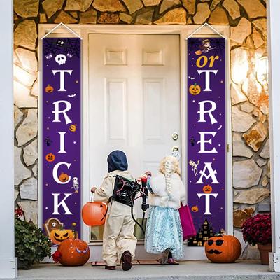 Halloween Horror Atmosphere Couplet Ghost Festival Creative Skull Ghost Pumpkin Flag