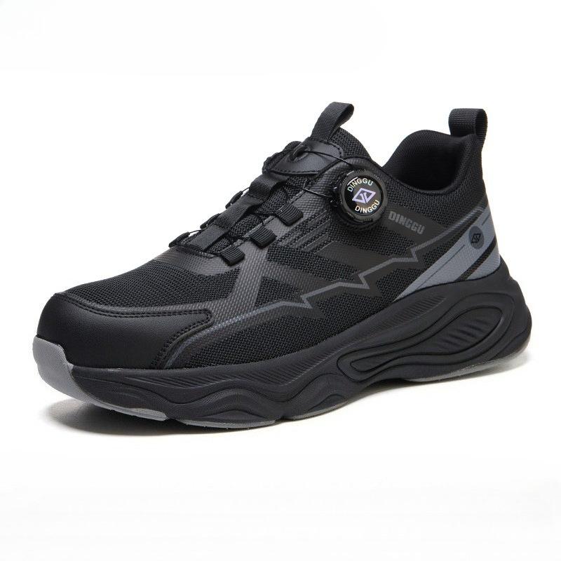 

Mens Shoes Rotary Button Puncture Proof Work Safety Boots Work Shoes Anti-smash Boots Men Safety Shoes Steel Toe Sneakers 38