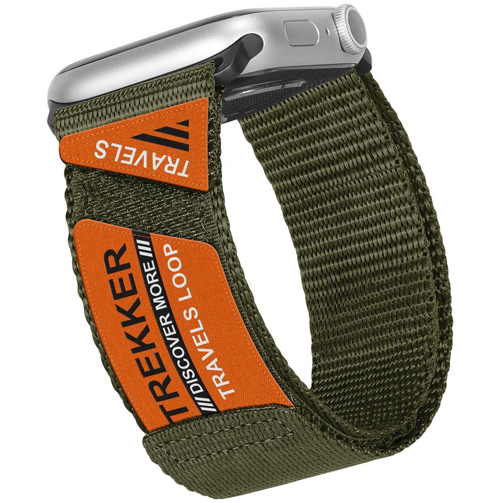 Trail Band for Apple Watch Series 10 46mm 42mm 9 8 7 41mm 45mm Nylon Sport Bracelet Strap for IWatch Ultra Ultra 2 49mm Se 6 5 4 3 2 1 44mm 38mm 40mm