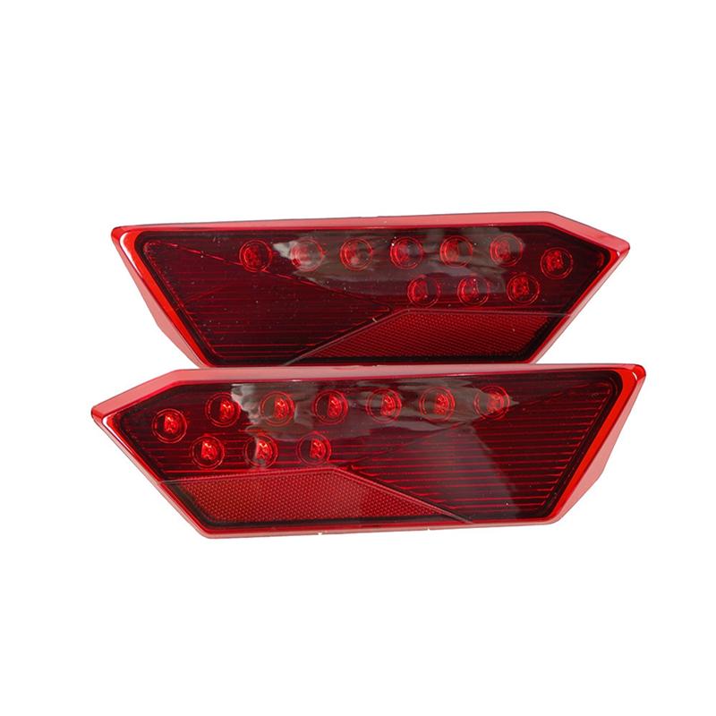 2PCS Red LED Tail Lights For Polaris RZR 1000 900 XP 4 Turbo 2014- 2412341 2412342