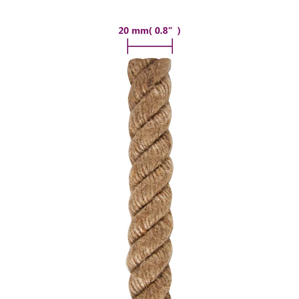Vidaxl Lina, 100% Juty, 20 Mm, 100 M