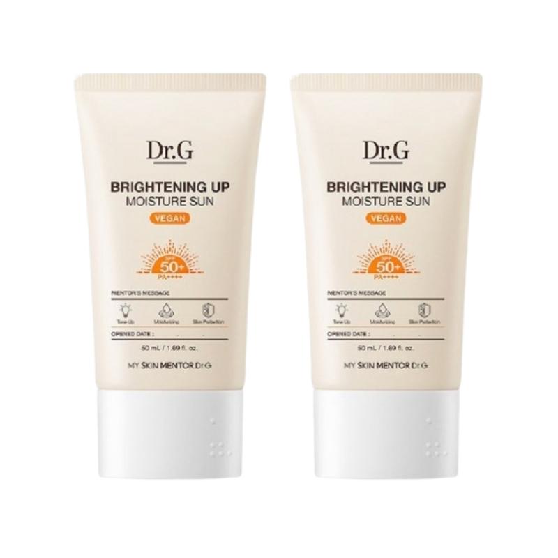 Dr.G Brightening Up Moisture Sun+ 50ml – SPF50+ PA++++ Tone-Up Sunscreen, Mineral UV Protection, Hydrating Cream, Pink Beige Base