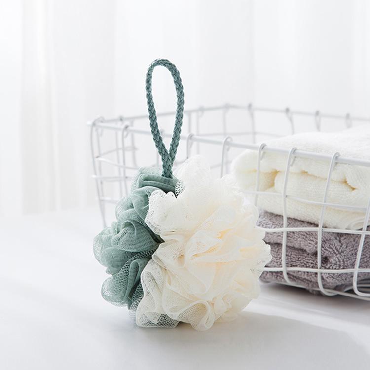 Two-color foaming rich bath ball splicing color, large bath flower bath ball bath ball, adult toiletries color matching