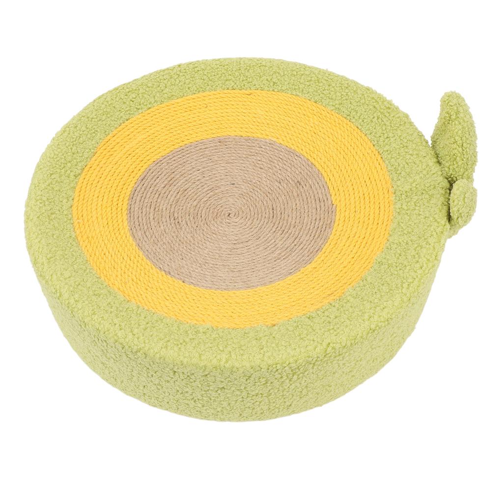 Cat Scratcher Bed Cute Avocado Shape Sisal Rope Scratching Pad Ergonomic Cat Lounge Bed
