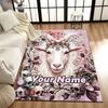 1PC Custom Name "Magickal Goat's Crown" Theme Floor Mat Ideal for Living Room, Game Rooms, Office, Bedroom,Floor Mat Playful Design